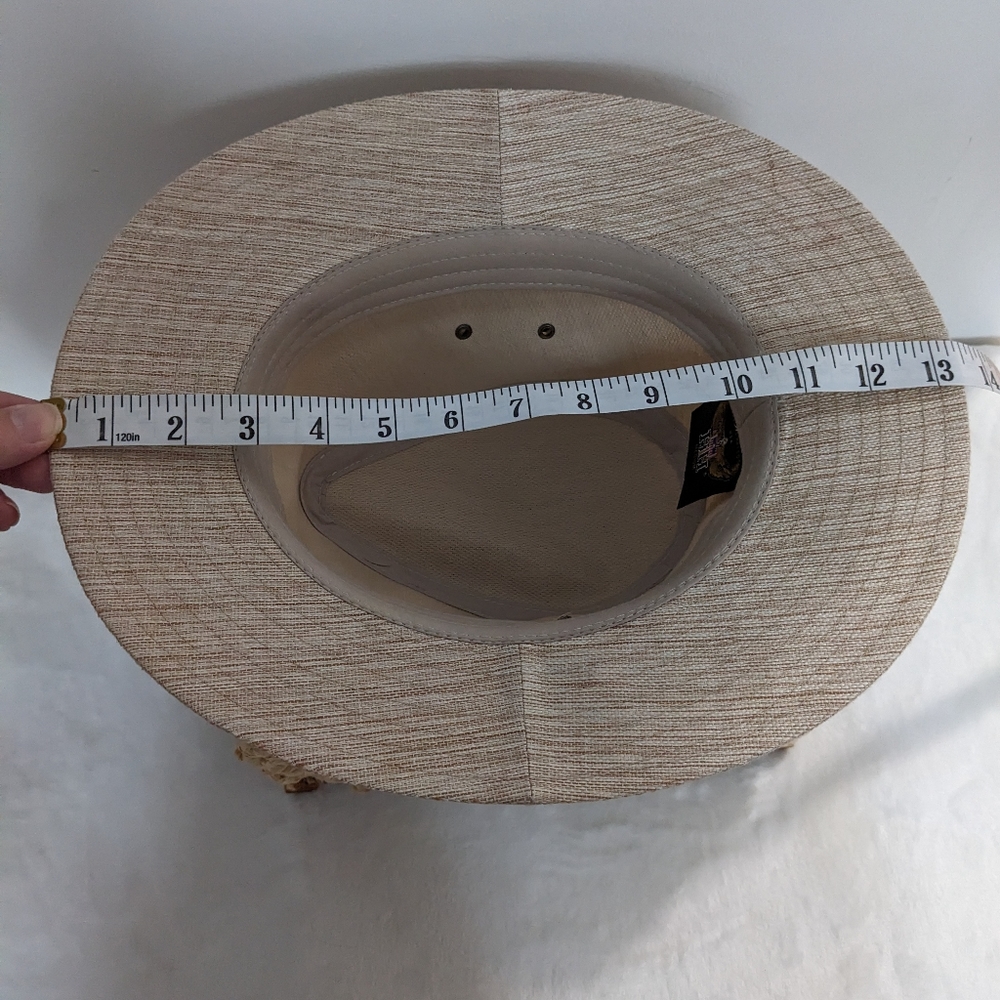 Henschel Hat Co USA Oakridge Safari Natural Linen Hat - Picture 9 of 13